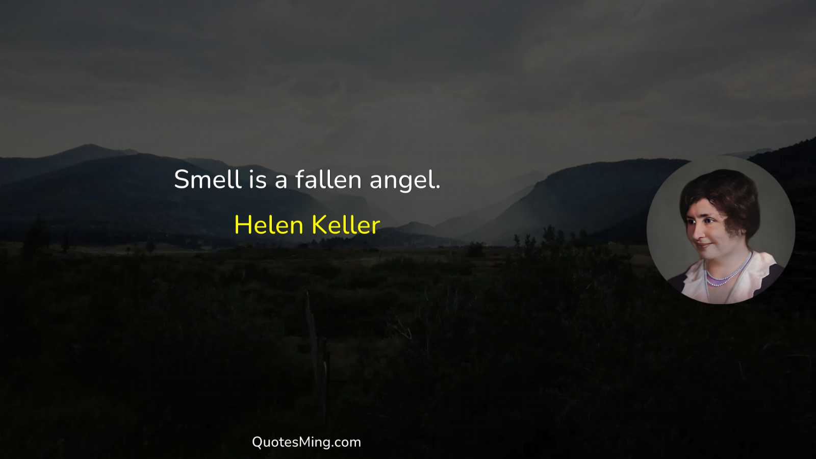 Smell is a fallen angel