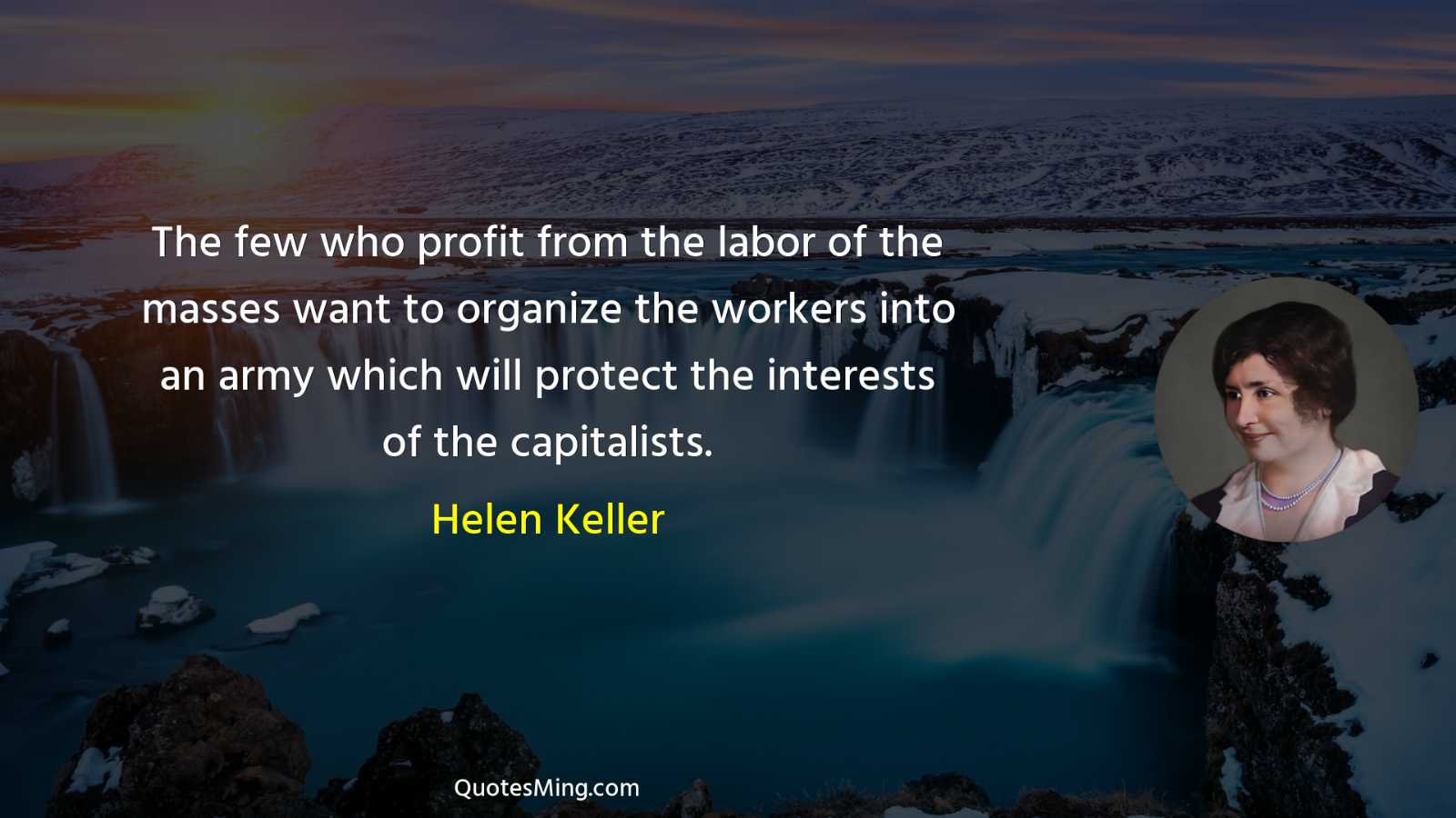 The few who profit from the labor of the masses