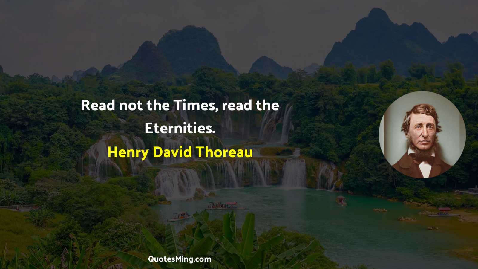 Read not the Times read the Eternities