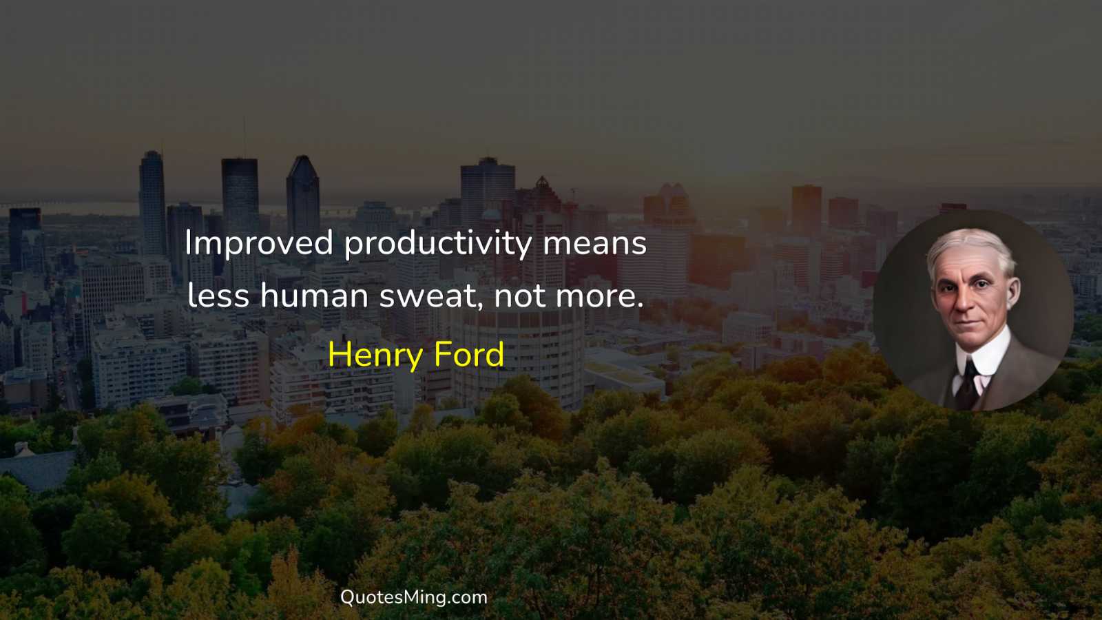 Improved productivity means less human sweat not more