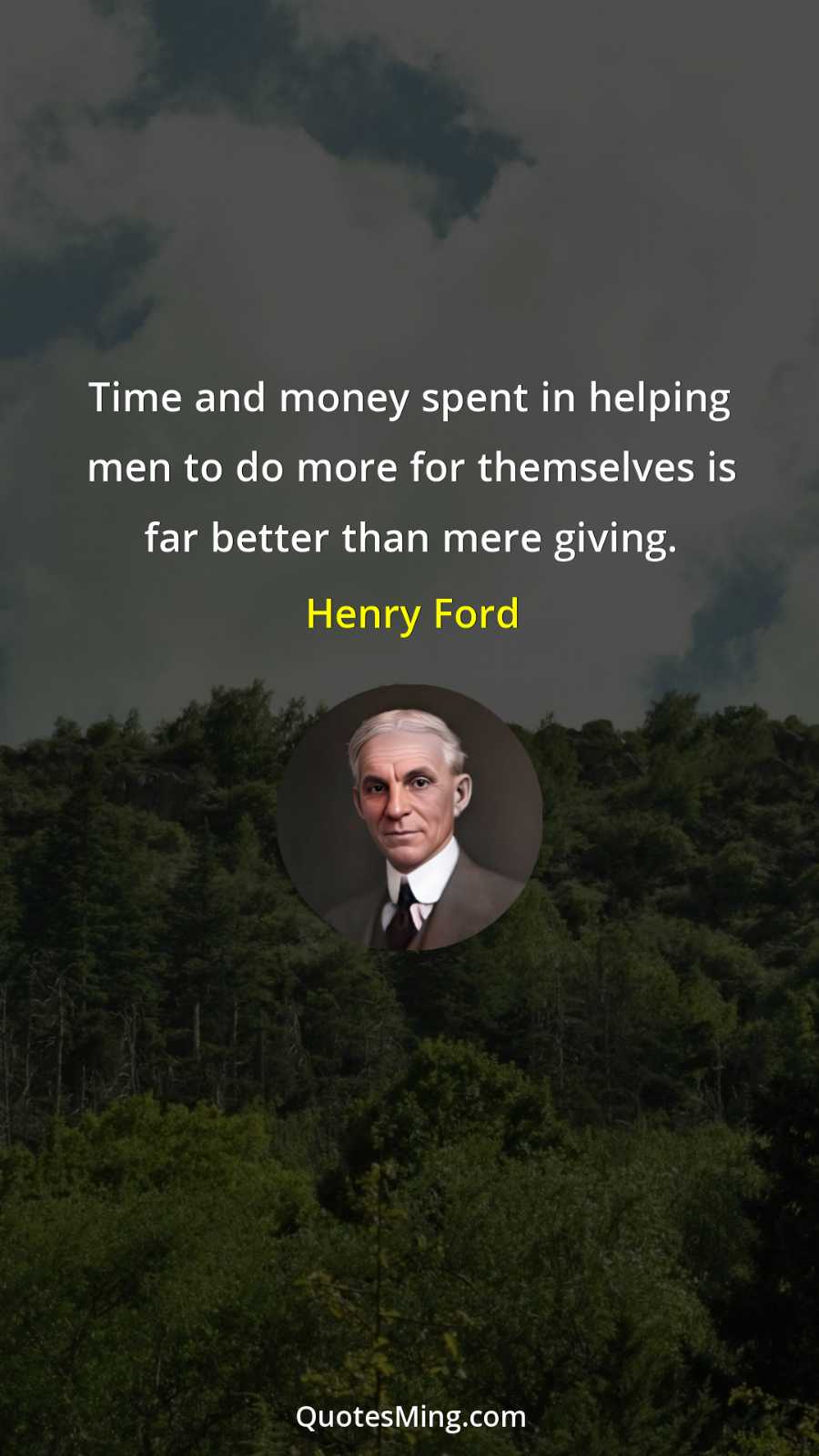 Time and money spent in helping men to do more