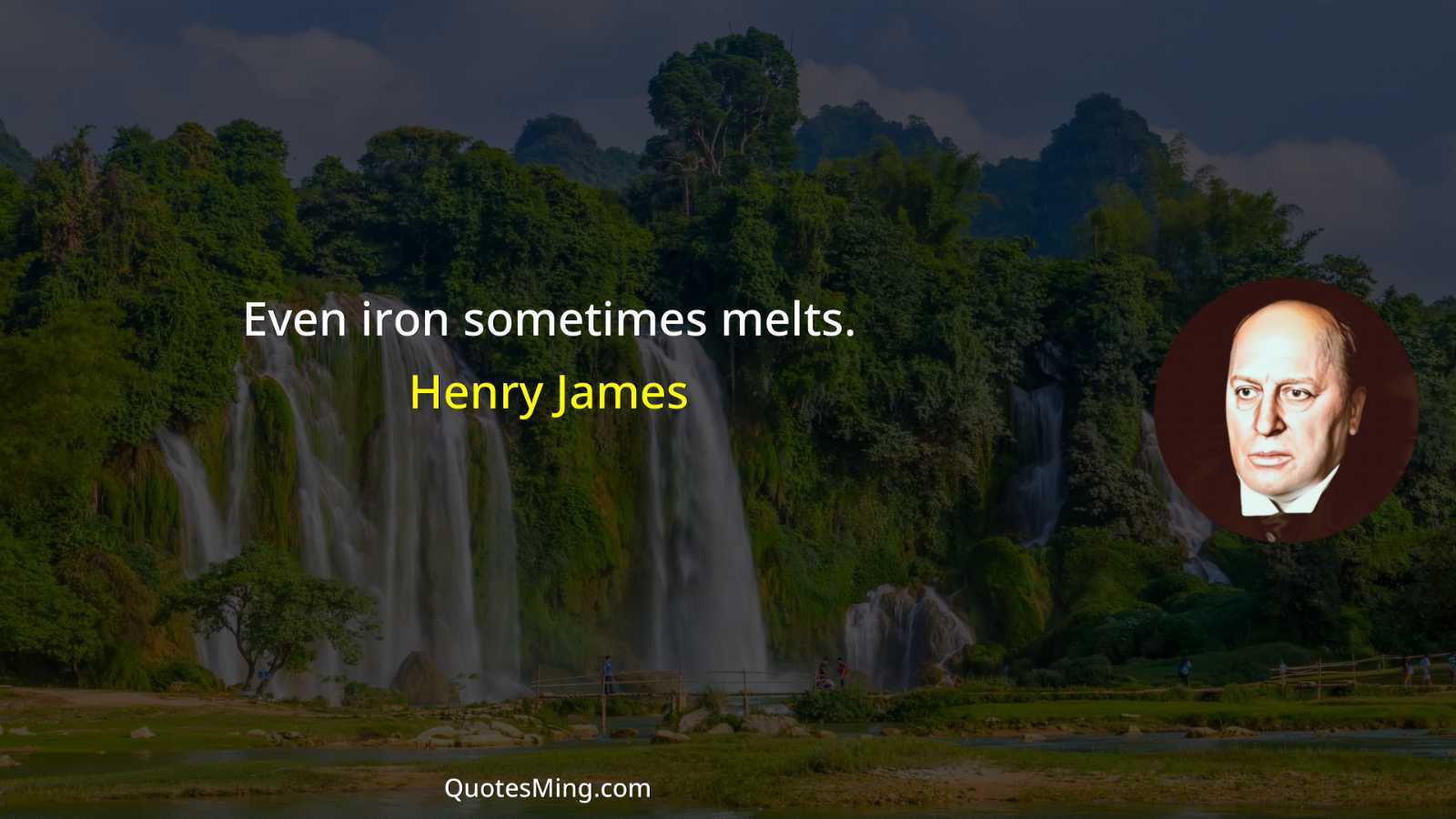 Even iron sometimes melts