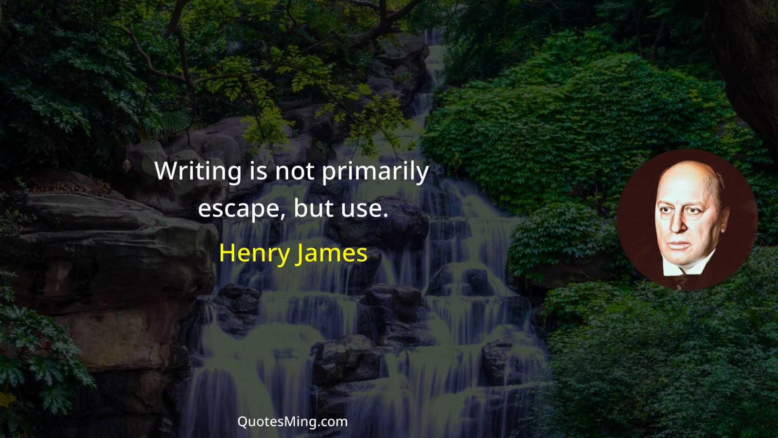 Writing is not primarily escape but use