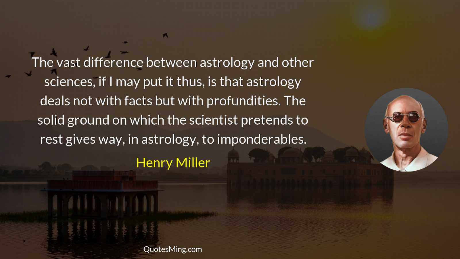 The vast difference between astrology and other sciences if I