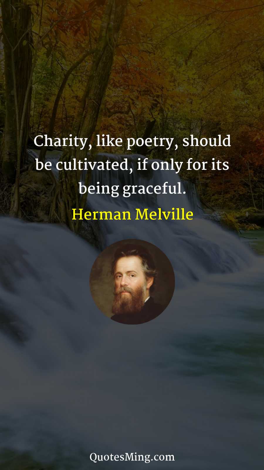 Charity like poetry should be cultivated if only for its