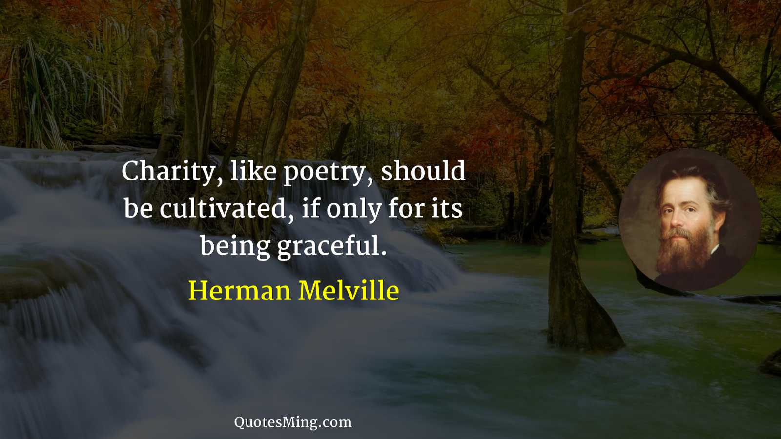 Charity like poetry should be cultivated if only for its