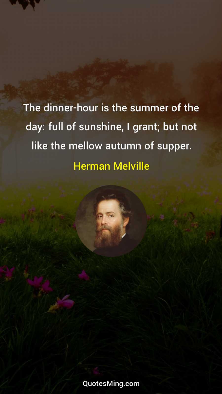 The dinner-hour is the summer of the day: full of