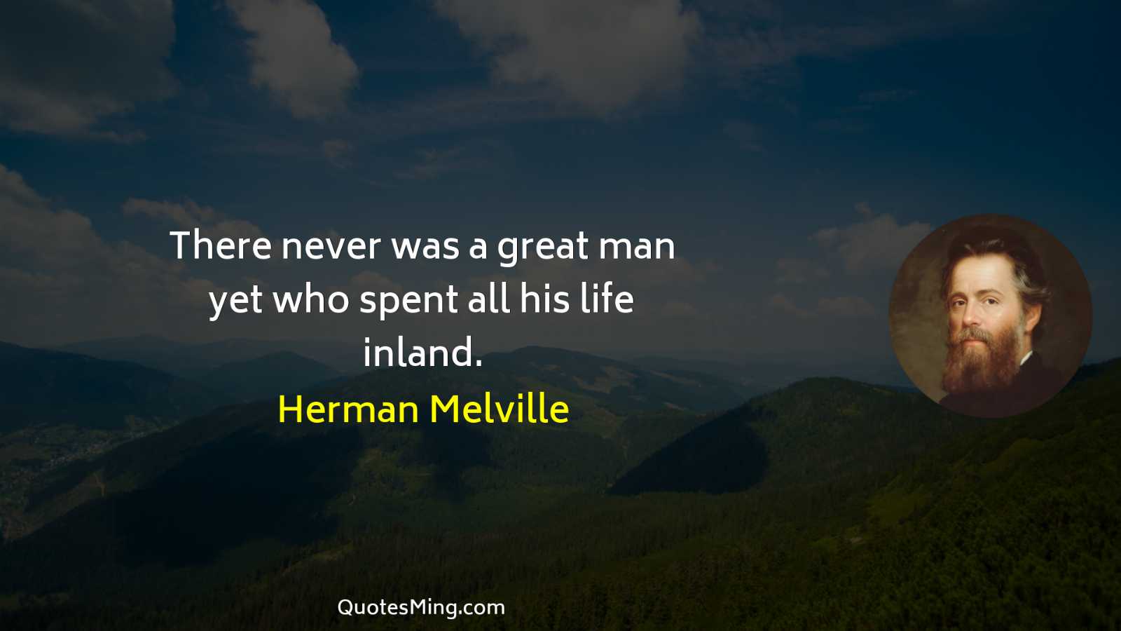 There never was a great man yet who spent all