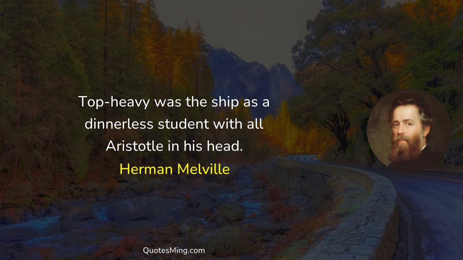 Top-heavy was the ship as a dinnerless student with all