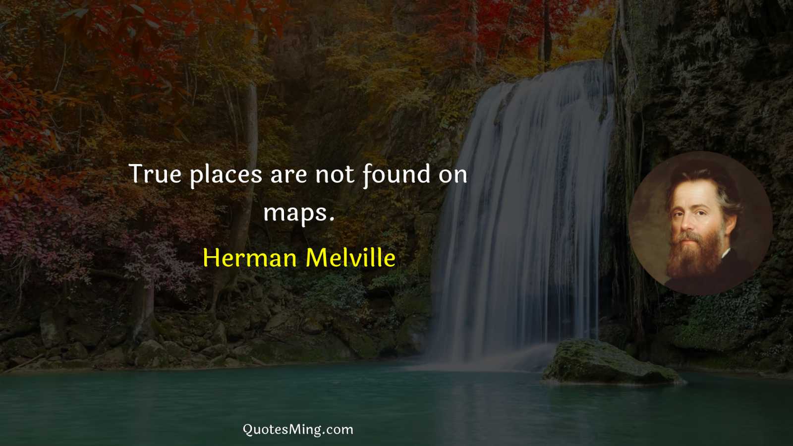 True places are not found on maps