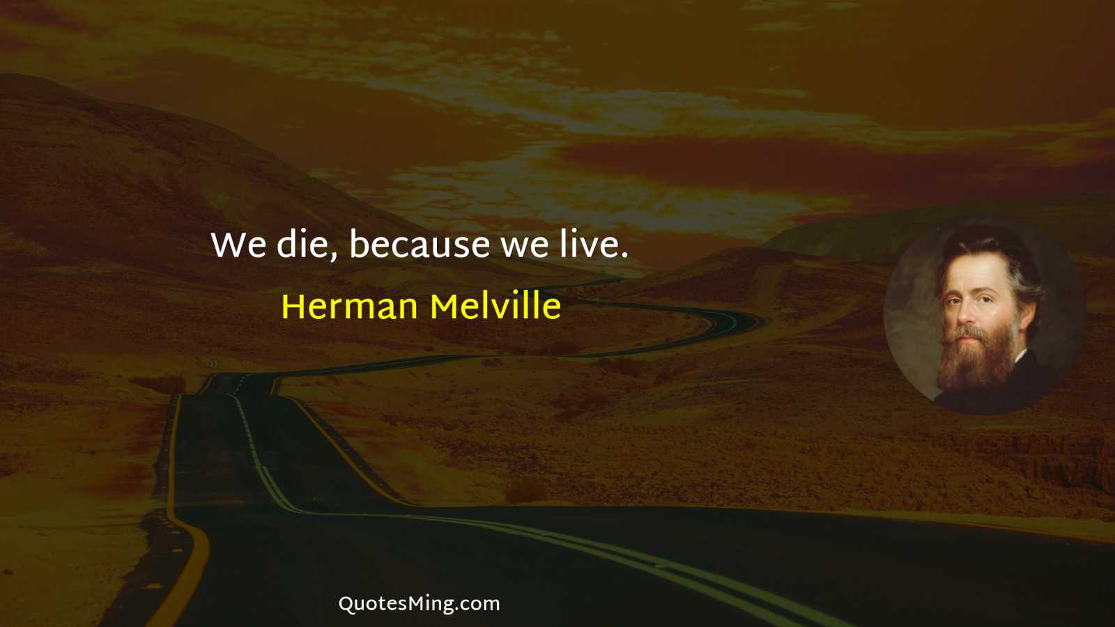 We die because we live