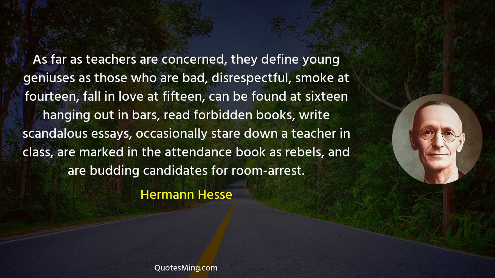 As far as teachers are concerned they define young geniuses