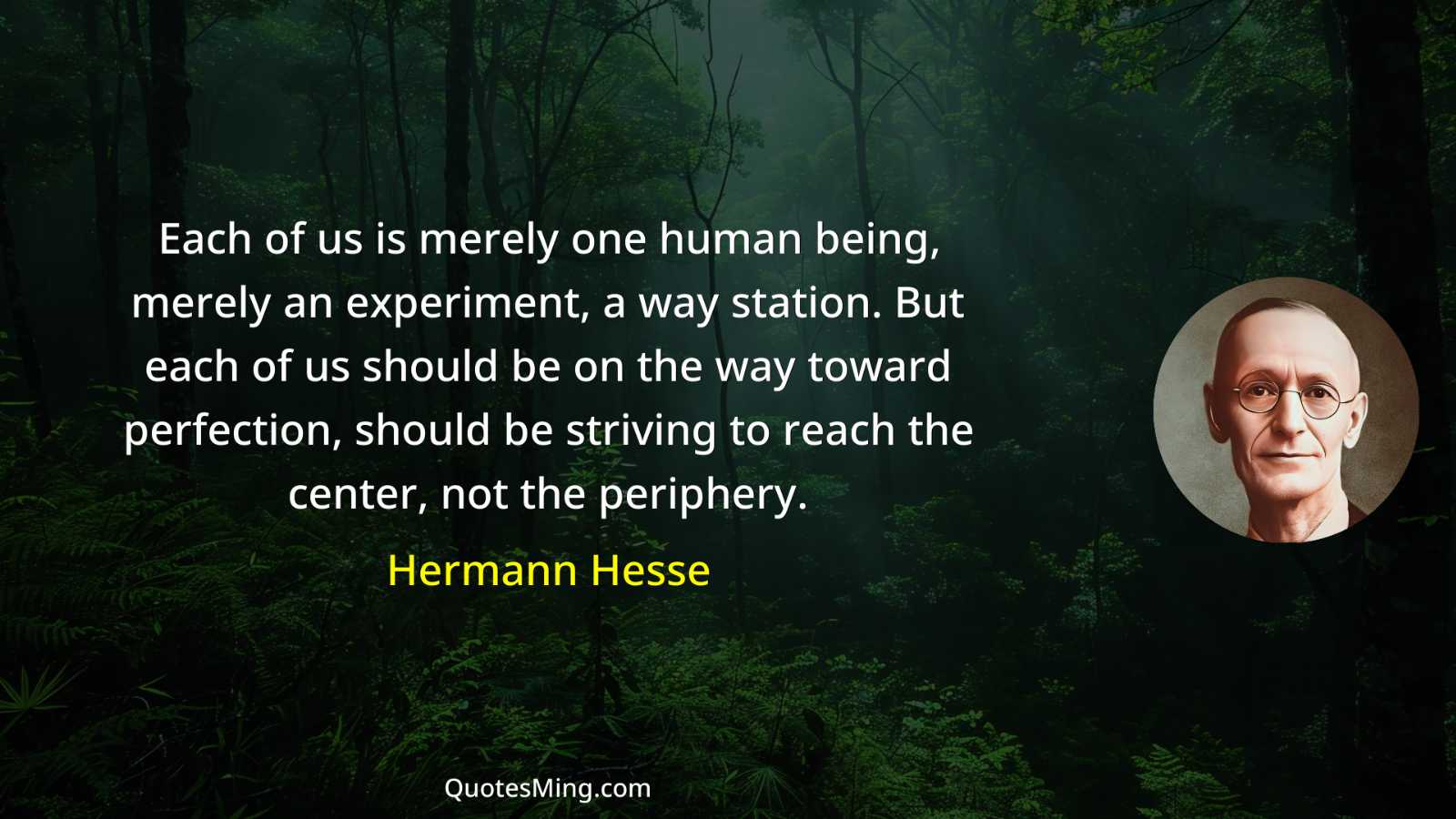 Each of us is merely one human being merely an