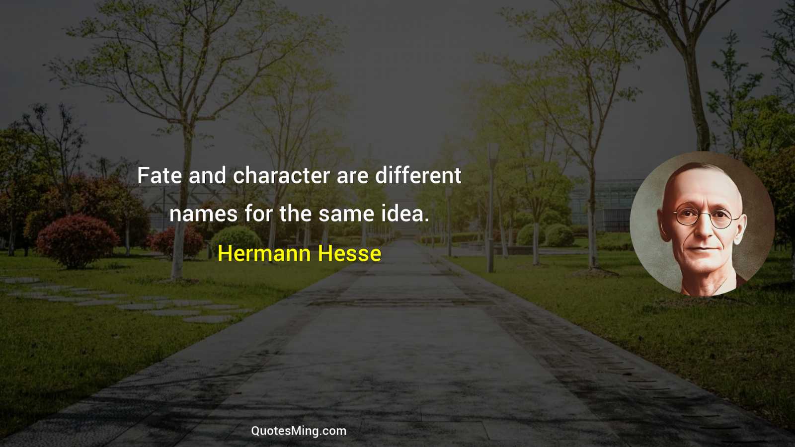 Fate and character are different names for the same idea