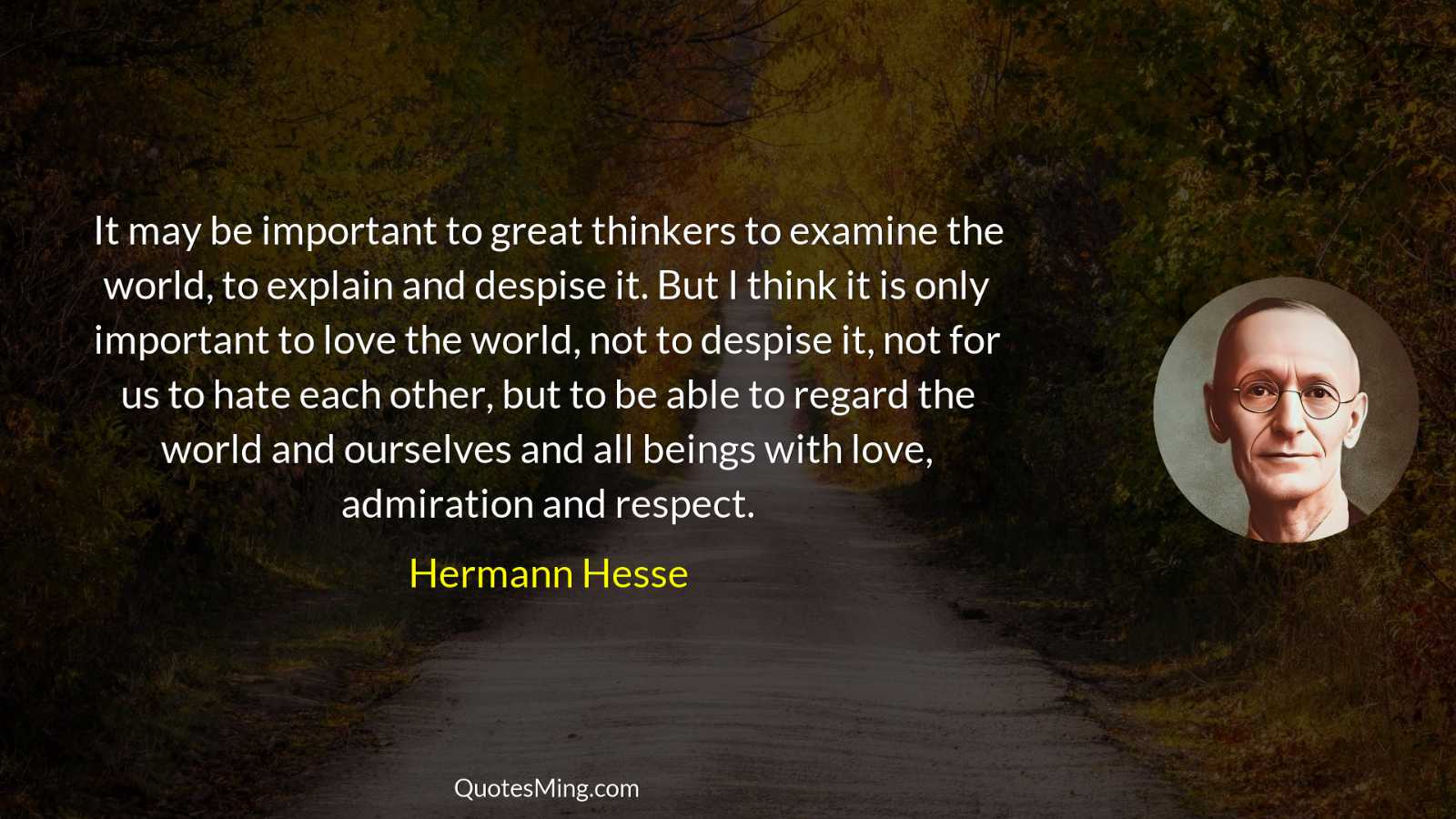 It may be important to great thinkers to examine the