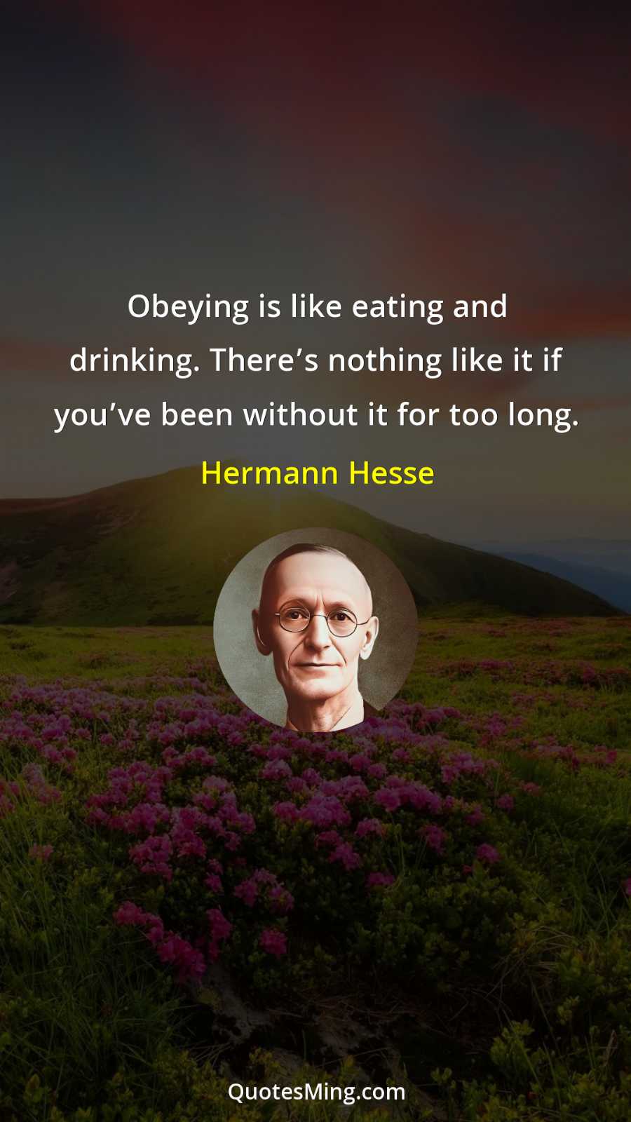 Obeying is like eating and drinking There’s nothing like it