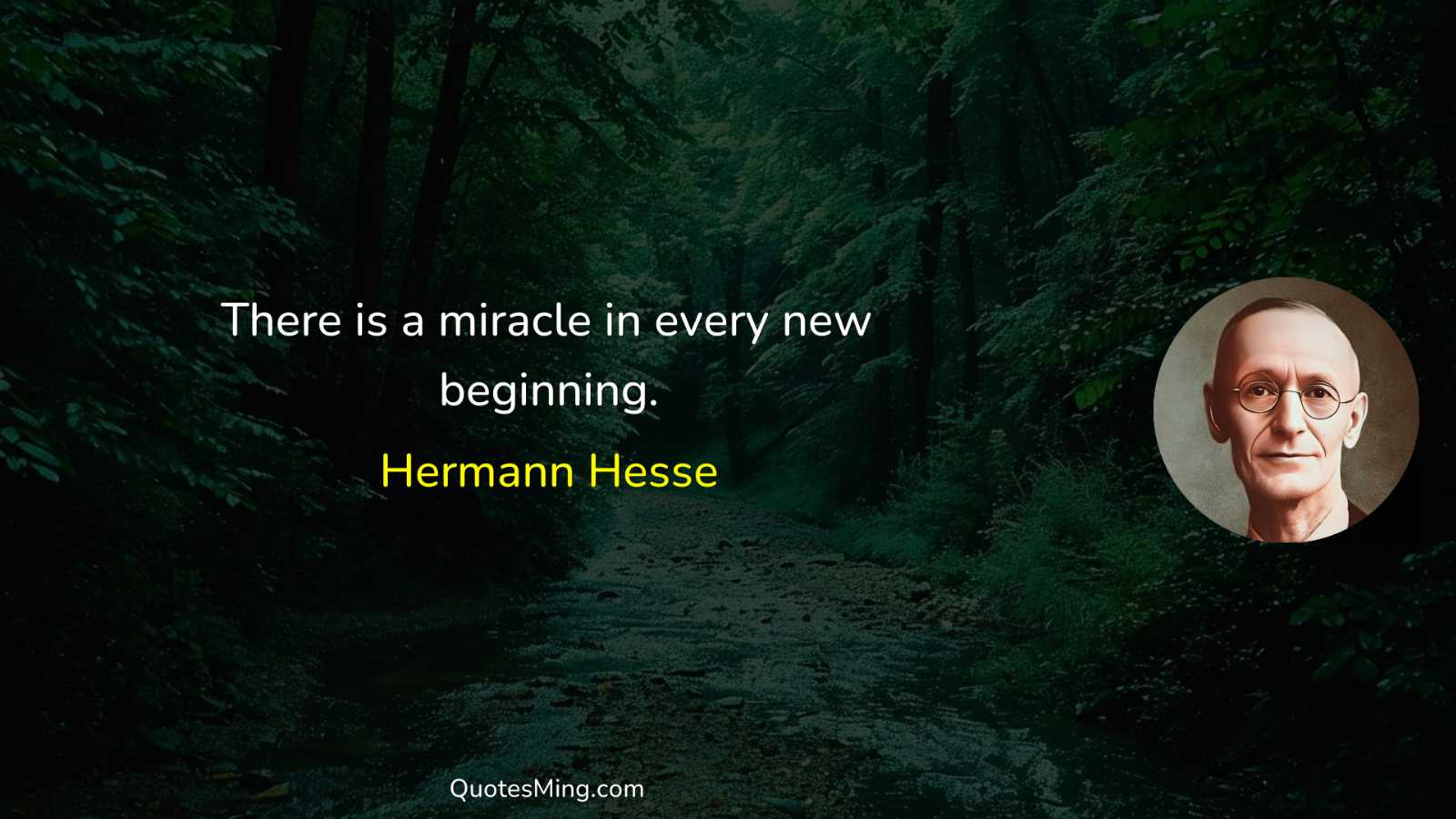 There is a miracle in every new beginning