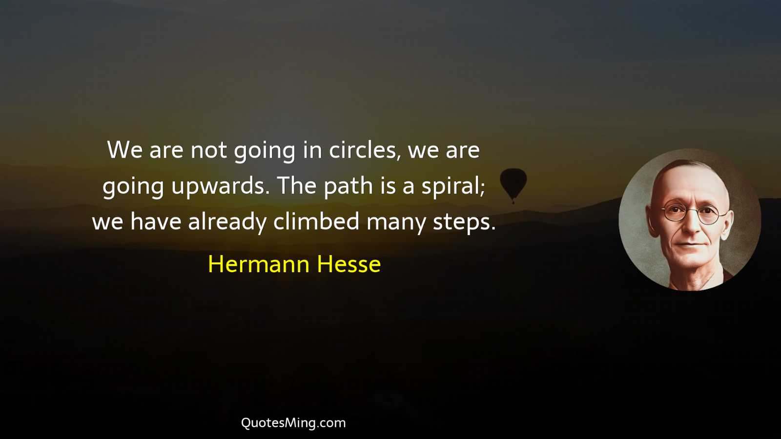 We are not going in circles we are going upwards