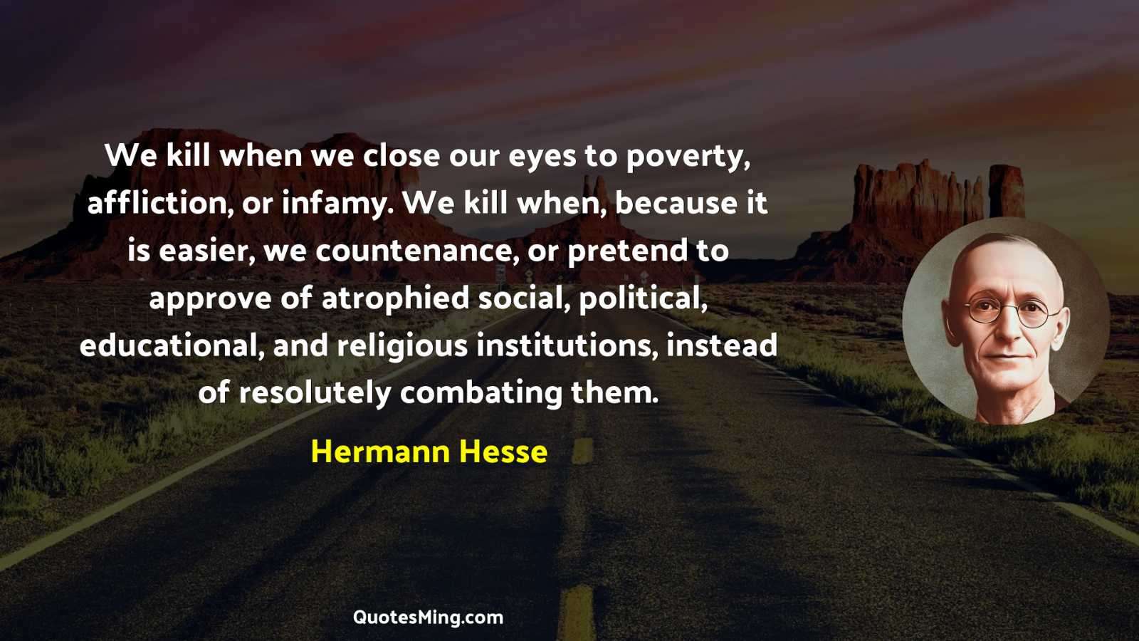 We kill when we close our eyes to poverty affliction