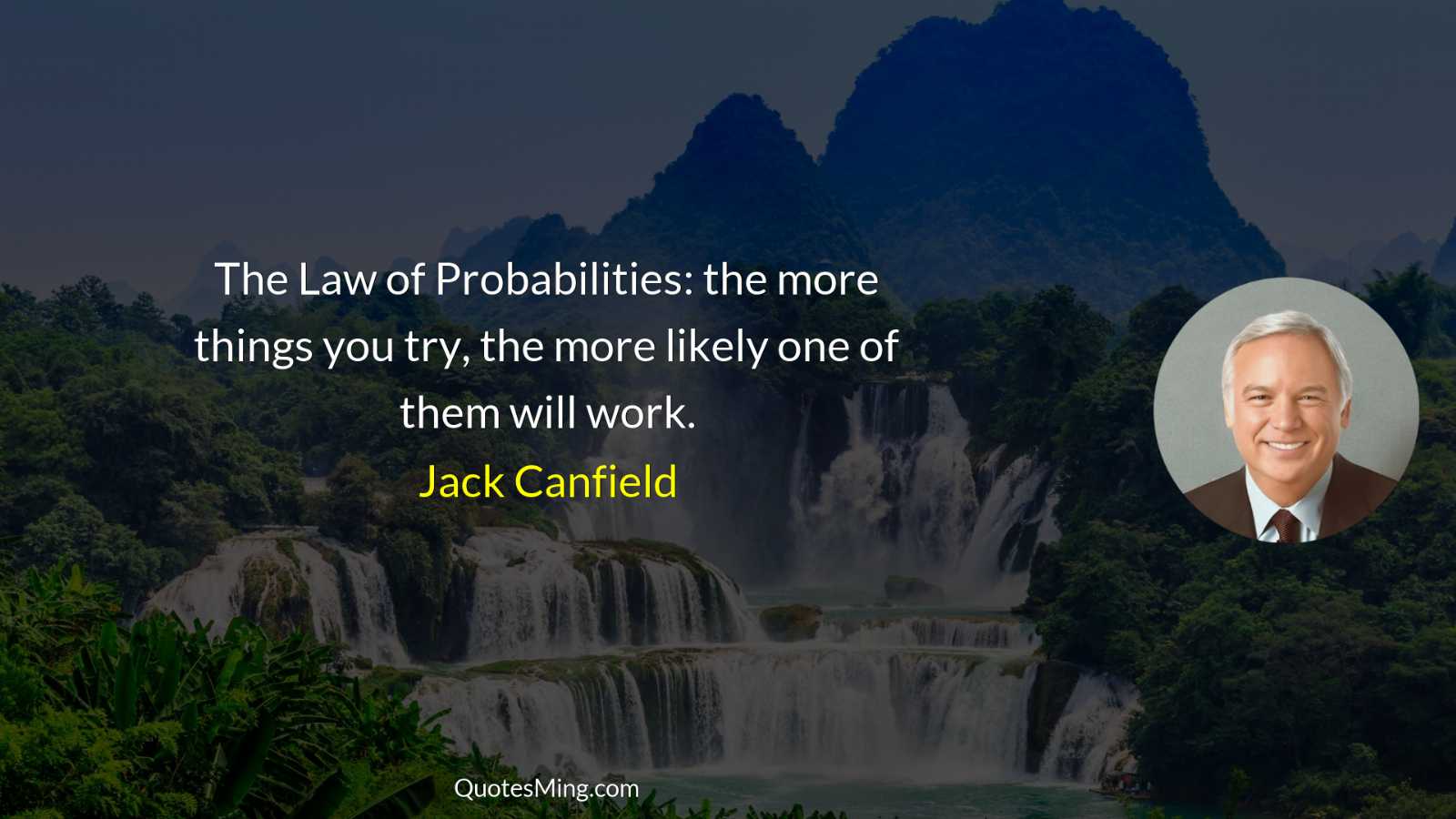 The Law of Probabilities: the more things you try the