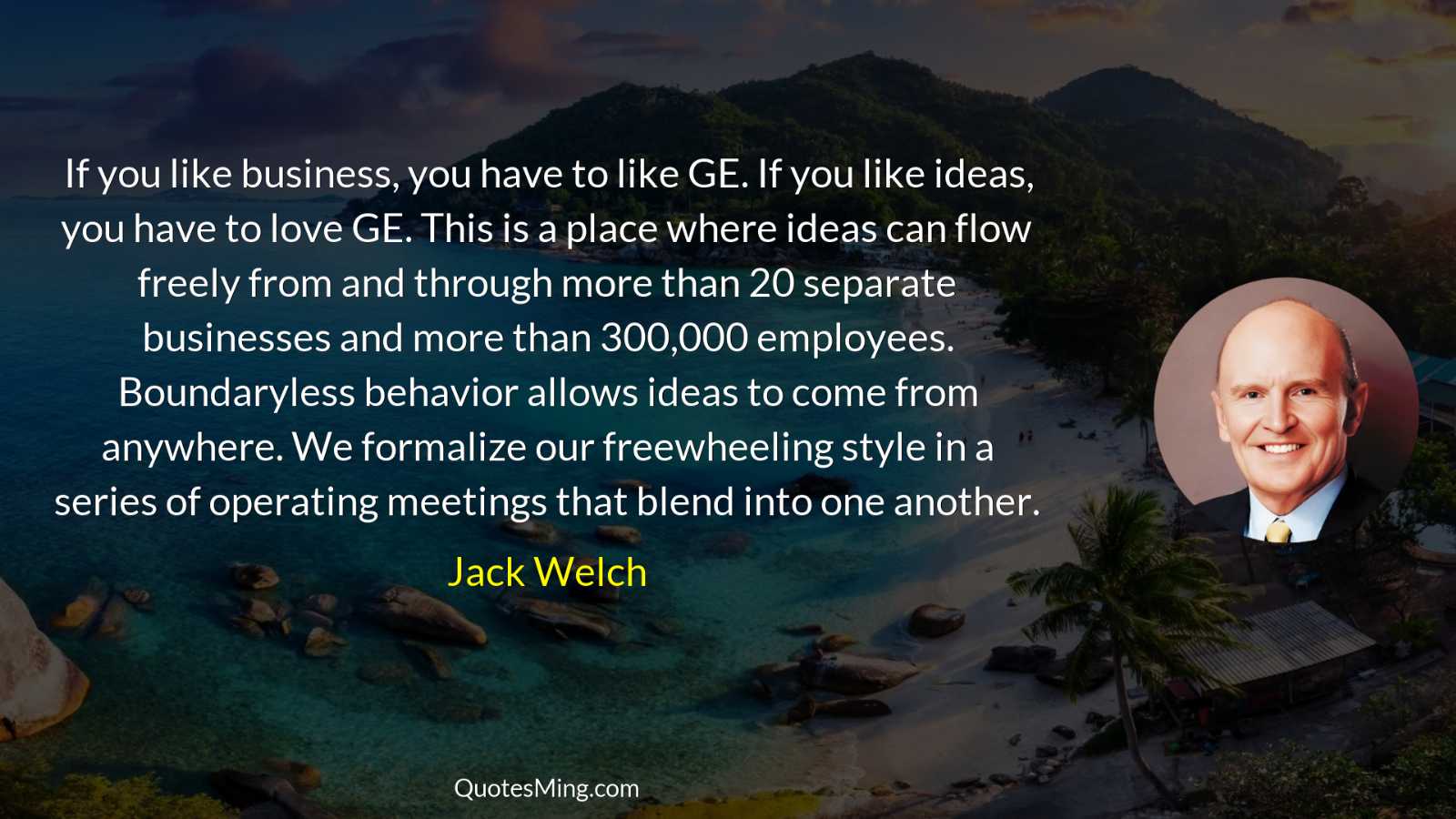 If you like business you have to like GE If