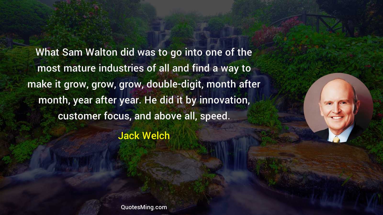 What Sam Walton did was to go into one of