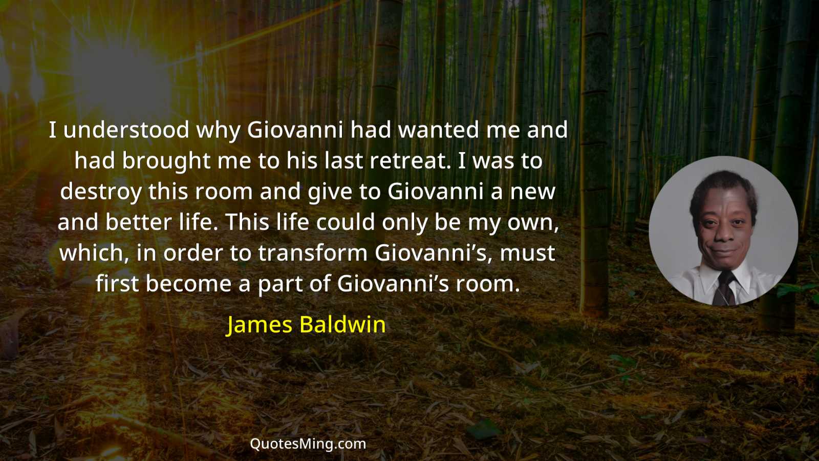 I understood why Giovanni had wanted me and had brought