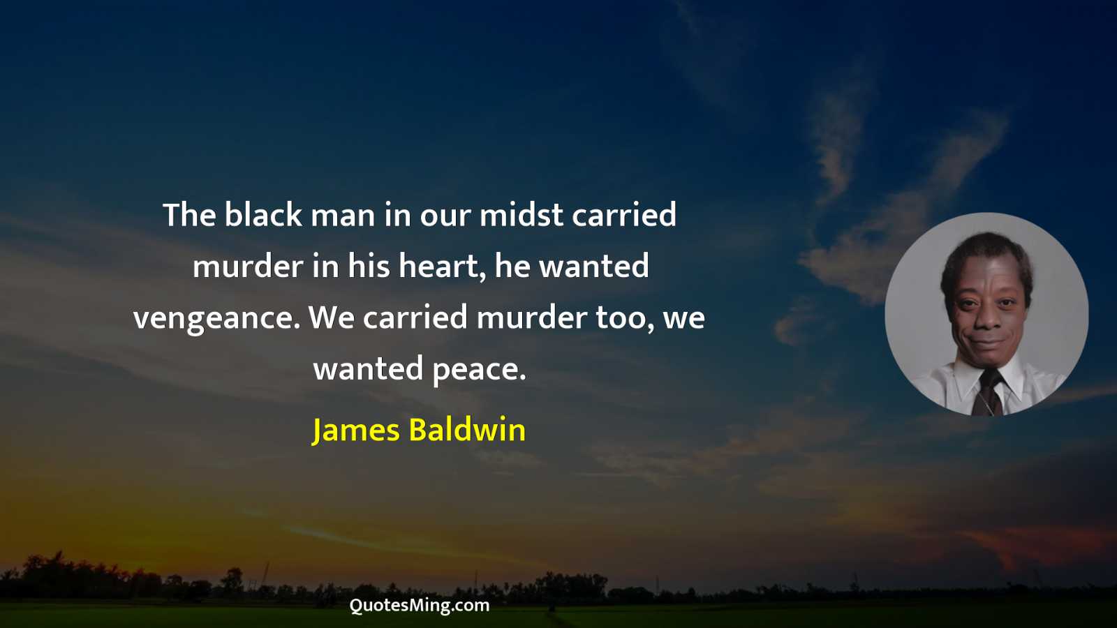 The black man in our midst carried murder in his