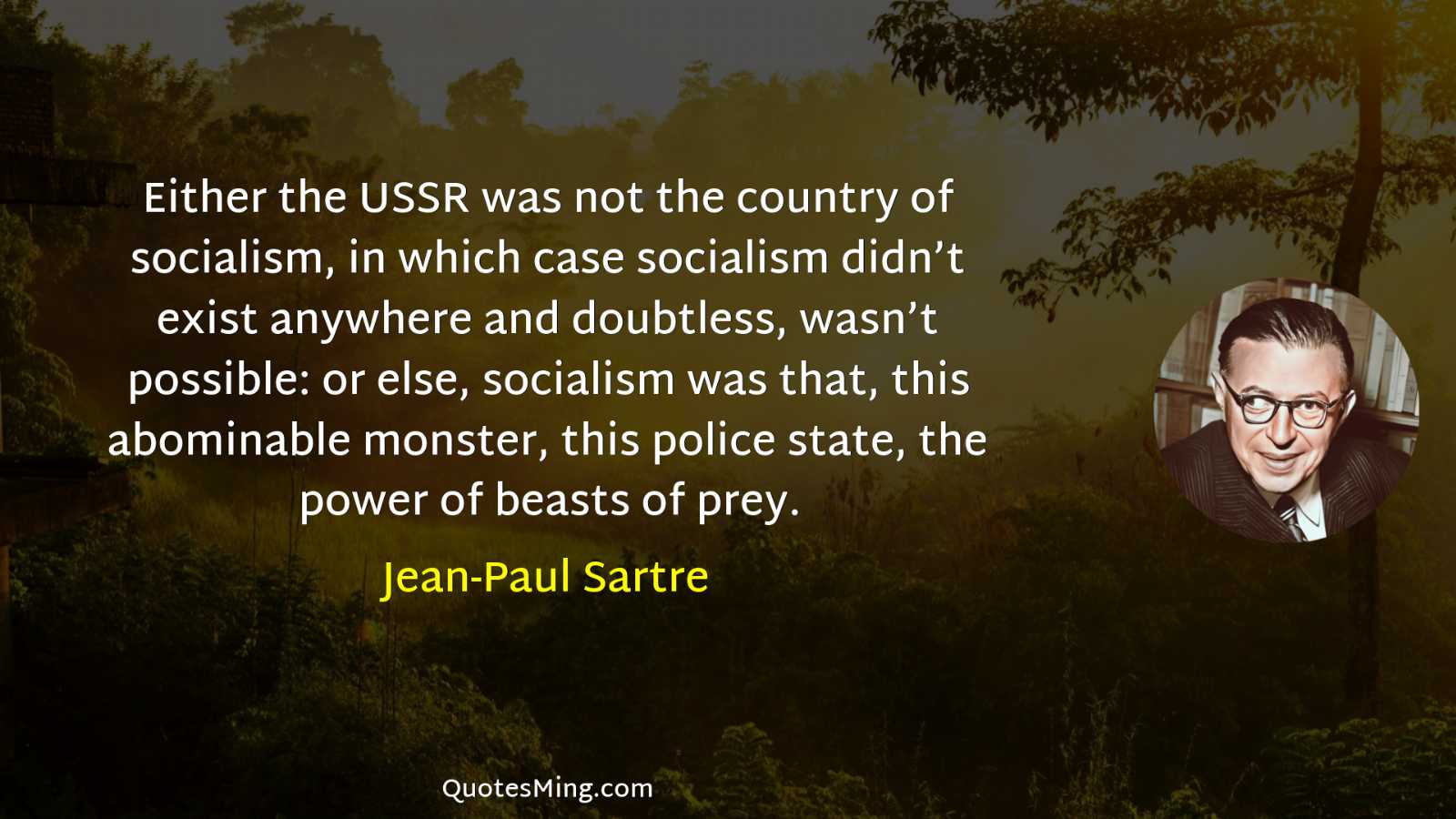 Either the USSR was not the country of socialism in