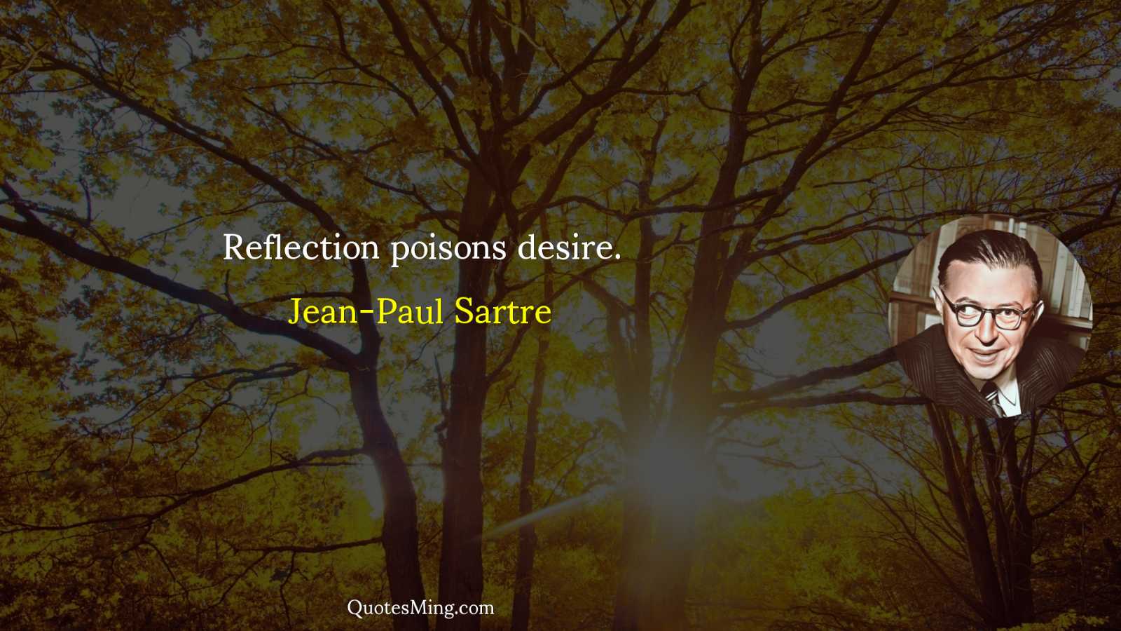 Reflection poisons desire