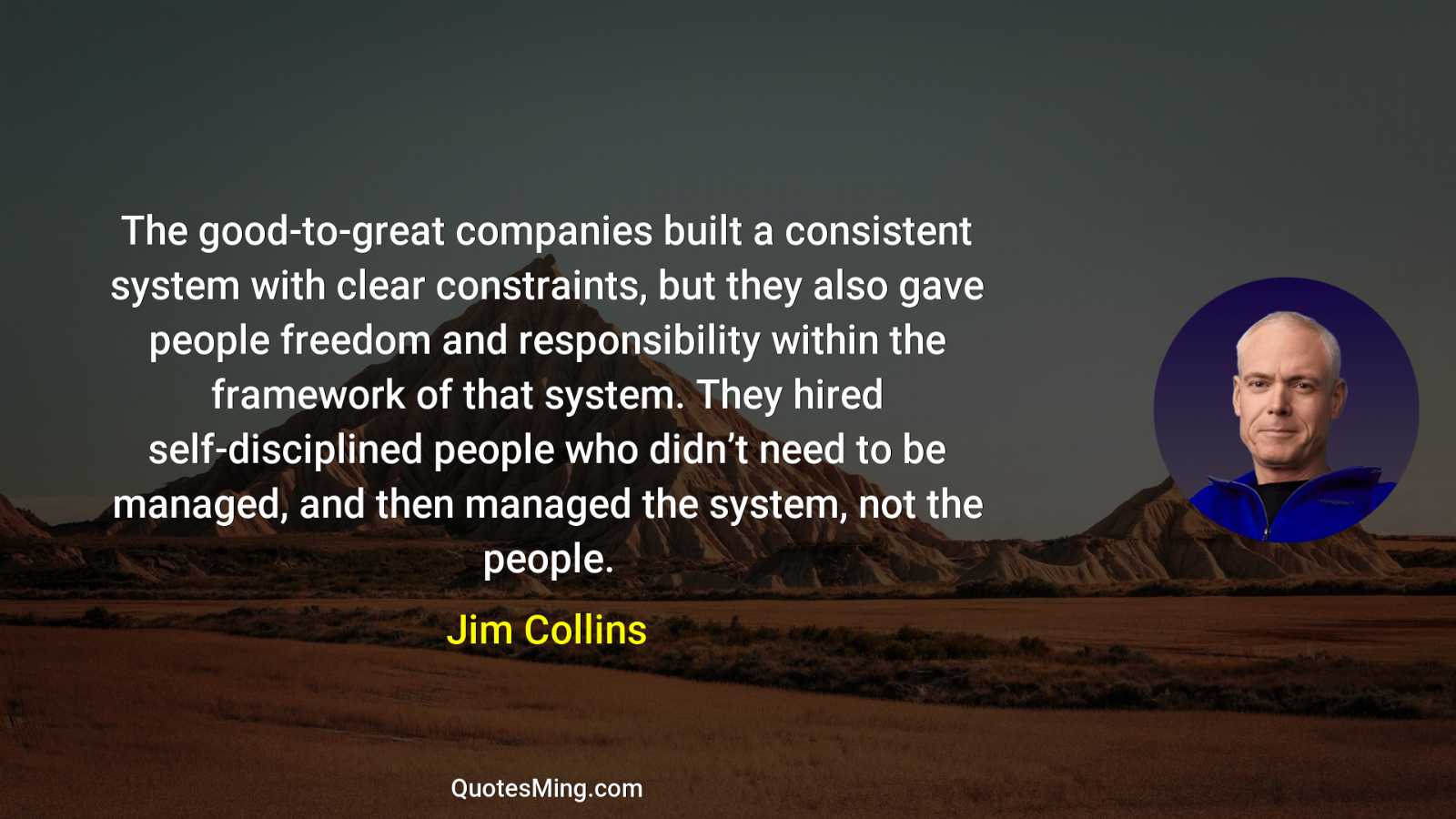 The good-to-great companies built a consistent system with clear constraints