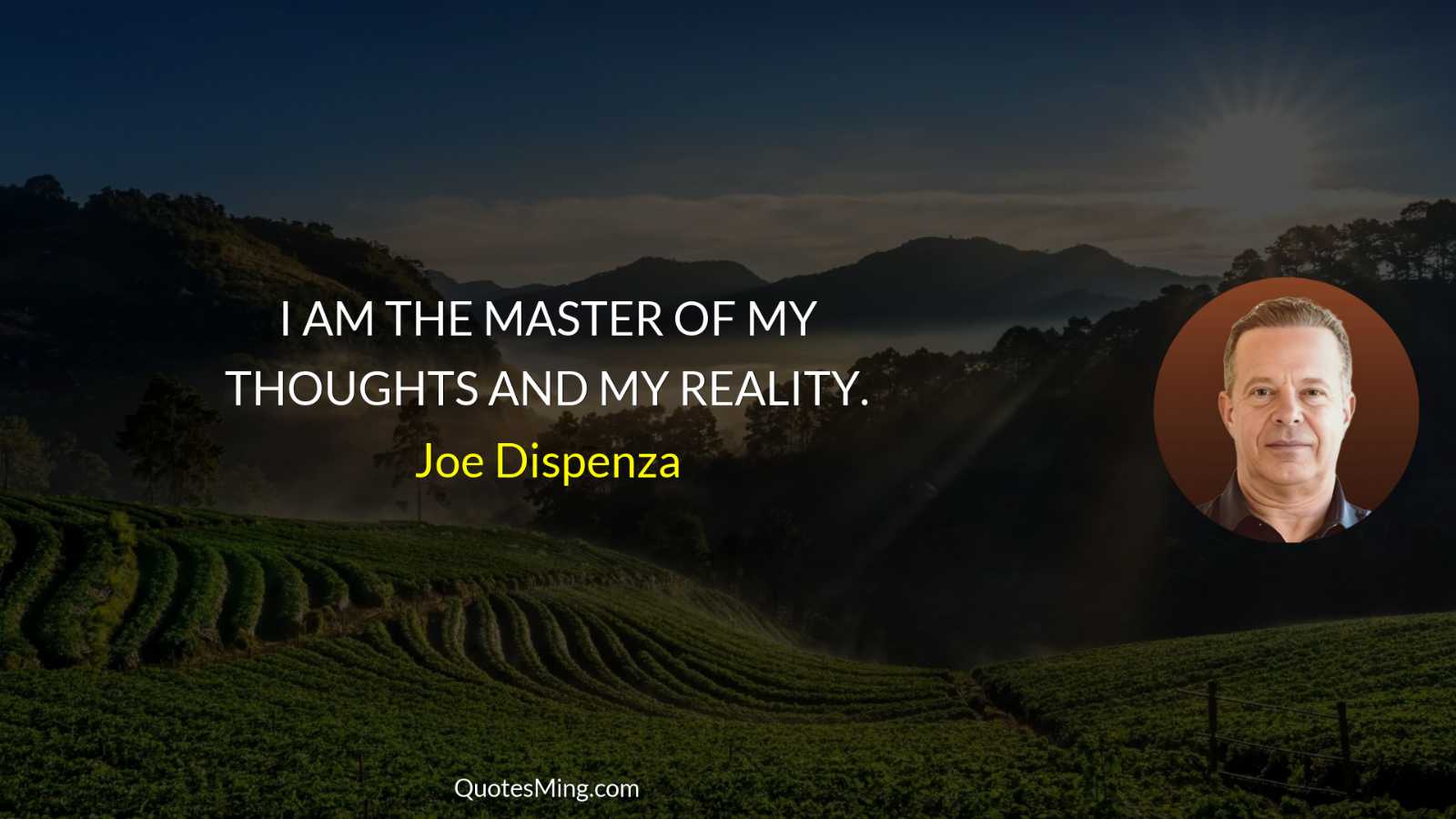 I AM THE MASTER OF MY THOUGHTS AND MY REALITY