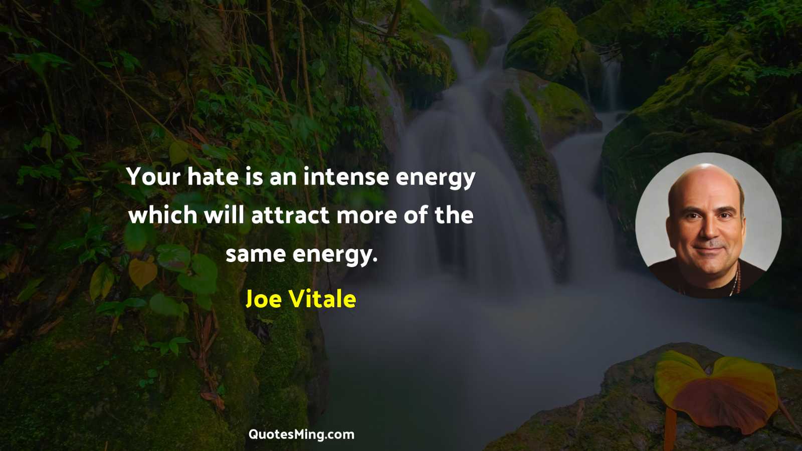 Your hate is an intense energy which will attract more