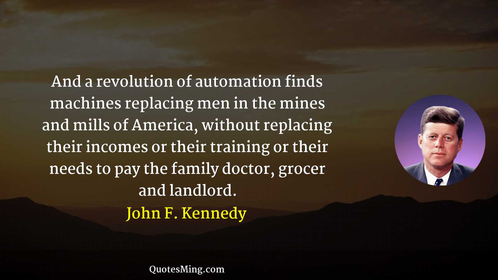 And a revolution of automation finds machines replacing men in