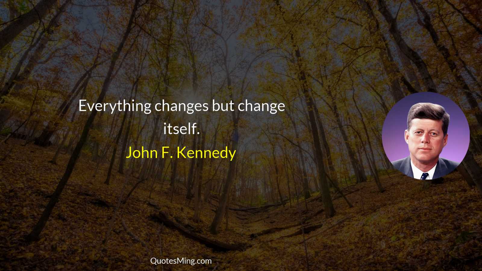 Everything changes but change itself