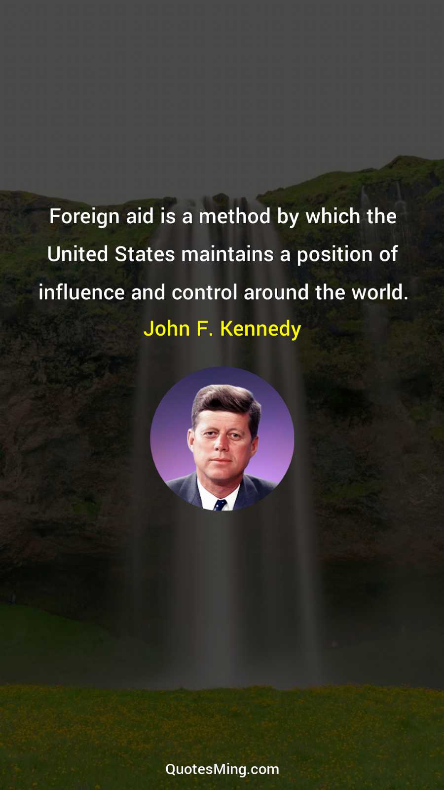 Foreign aid is a method by which the United States