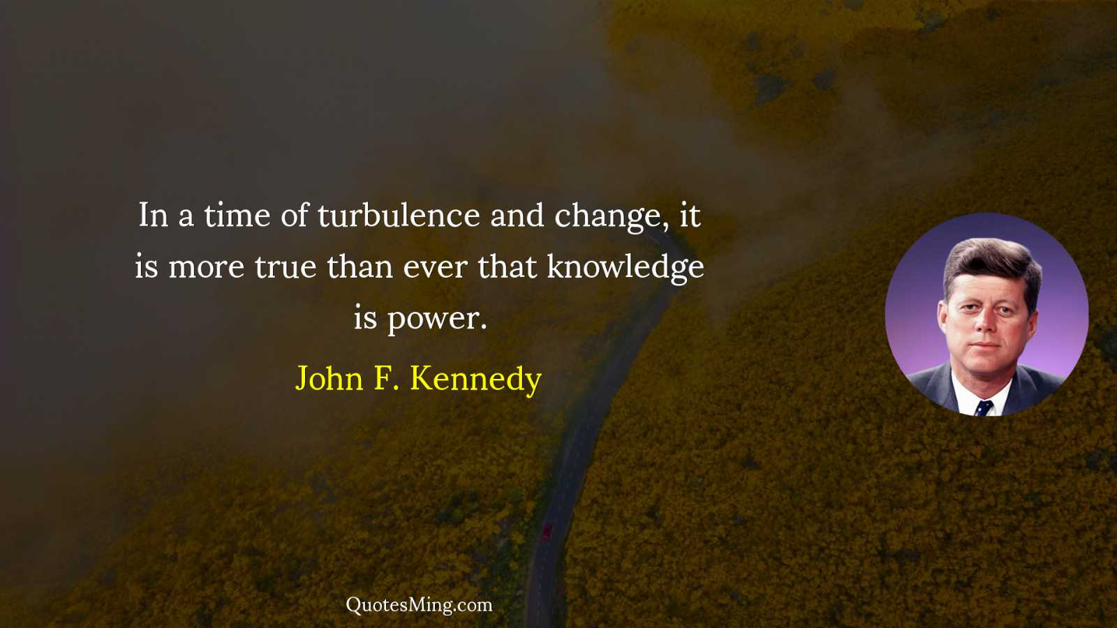 In a time of turbulence and change it is more