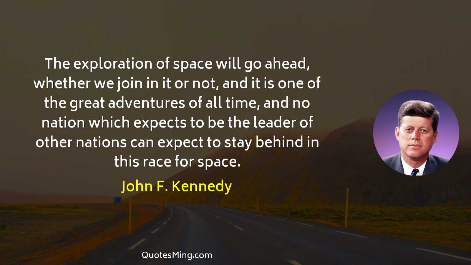 The exploration of space will go ahead whether we join