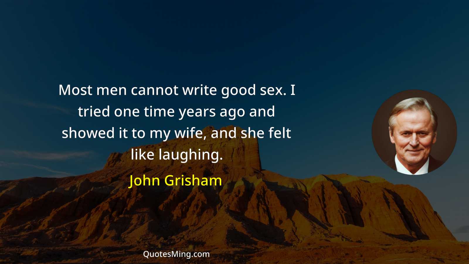 Most men cannot write good sex I tried one time