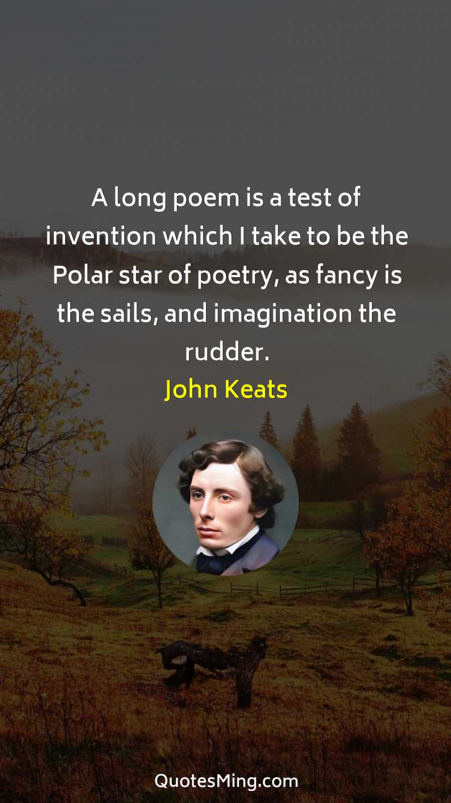 A long poem is a test of invention which I