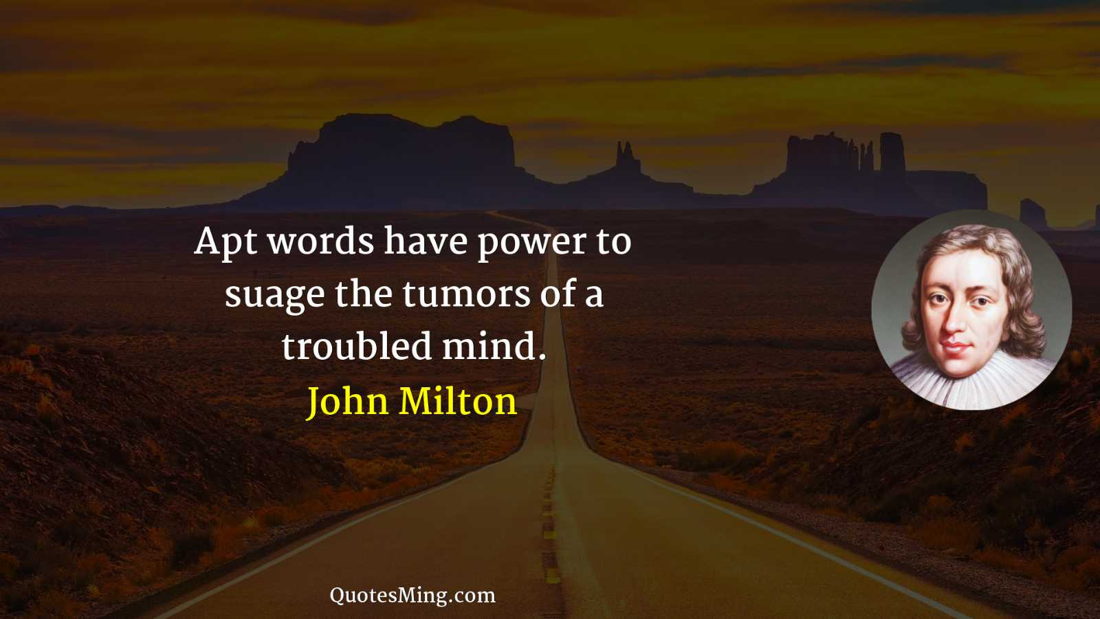 Apt words have power to suage the tumors of a