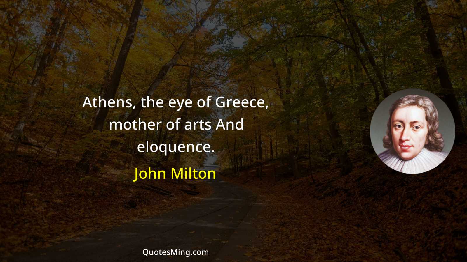 Athens the eye of Greece mother of arts And eloquence