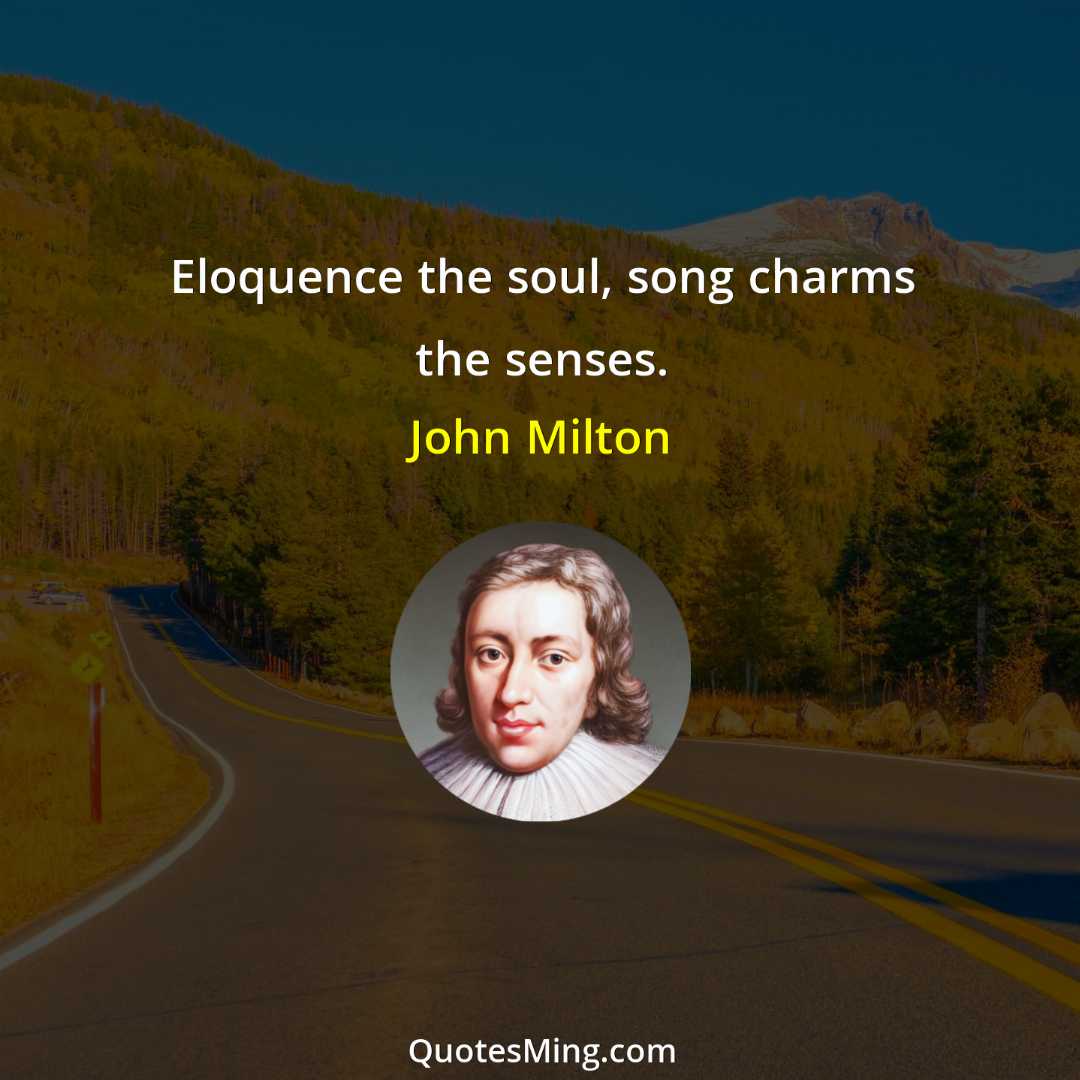 Eloquence the soul song charms the senses