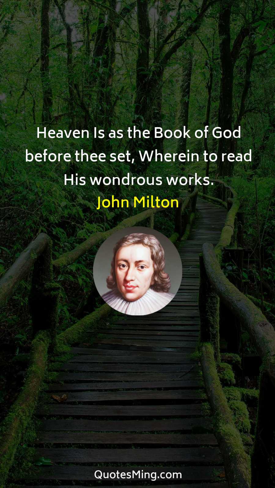 Heaven Is as the Book of God before thee set