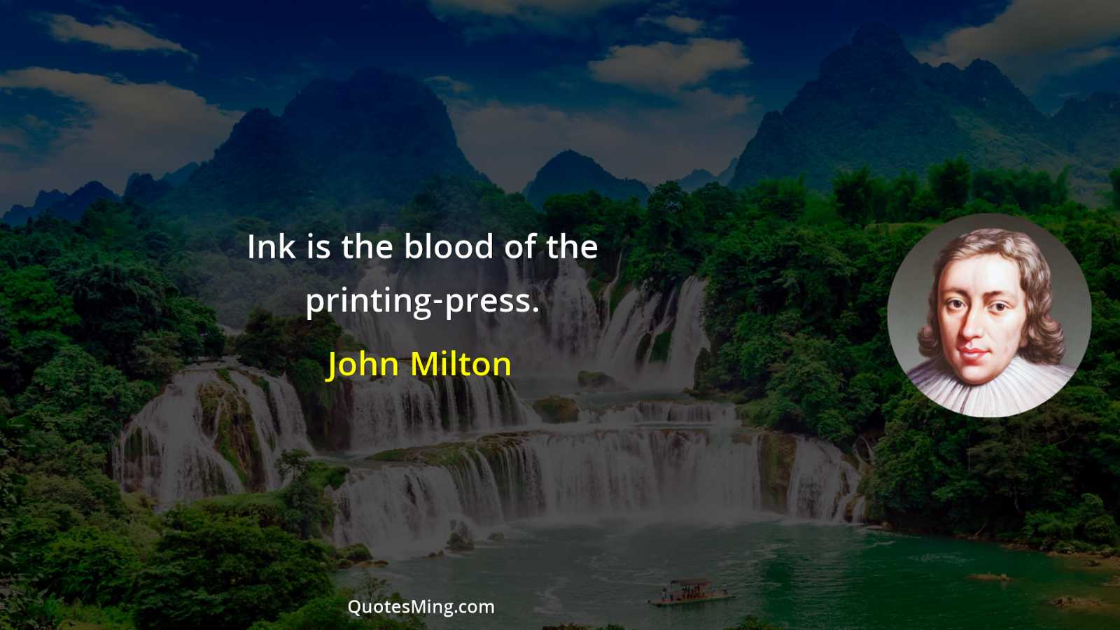 Ink is the blood of the printing-press