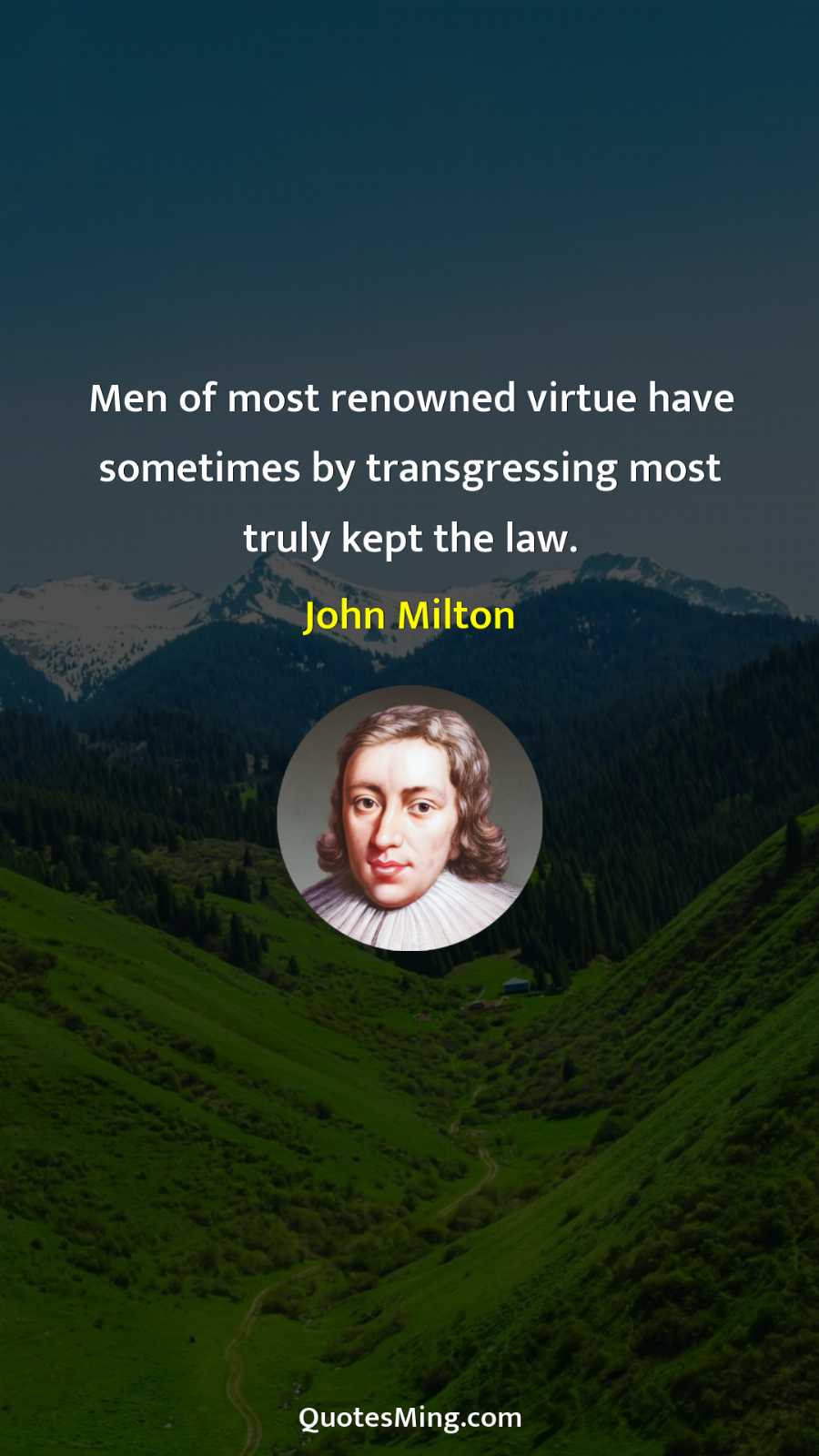 Men of most renowned virtue have sometimes by transgressing most