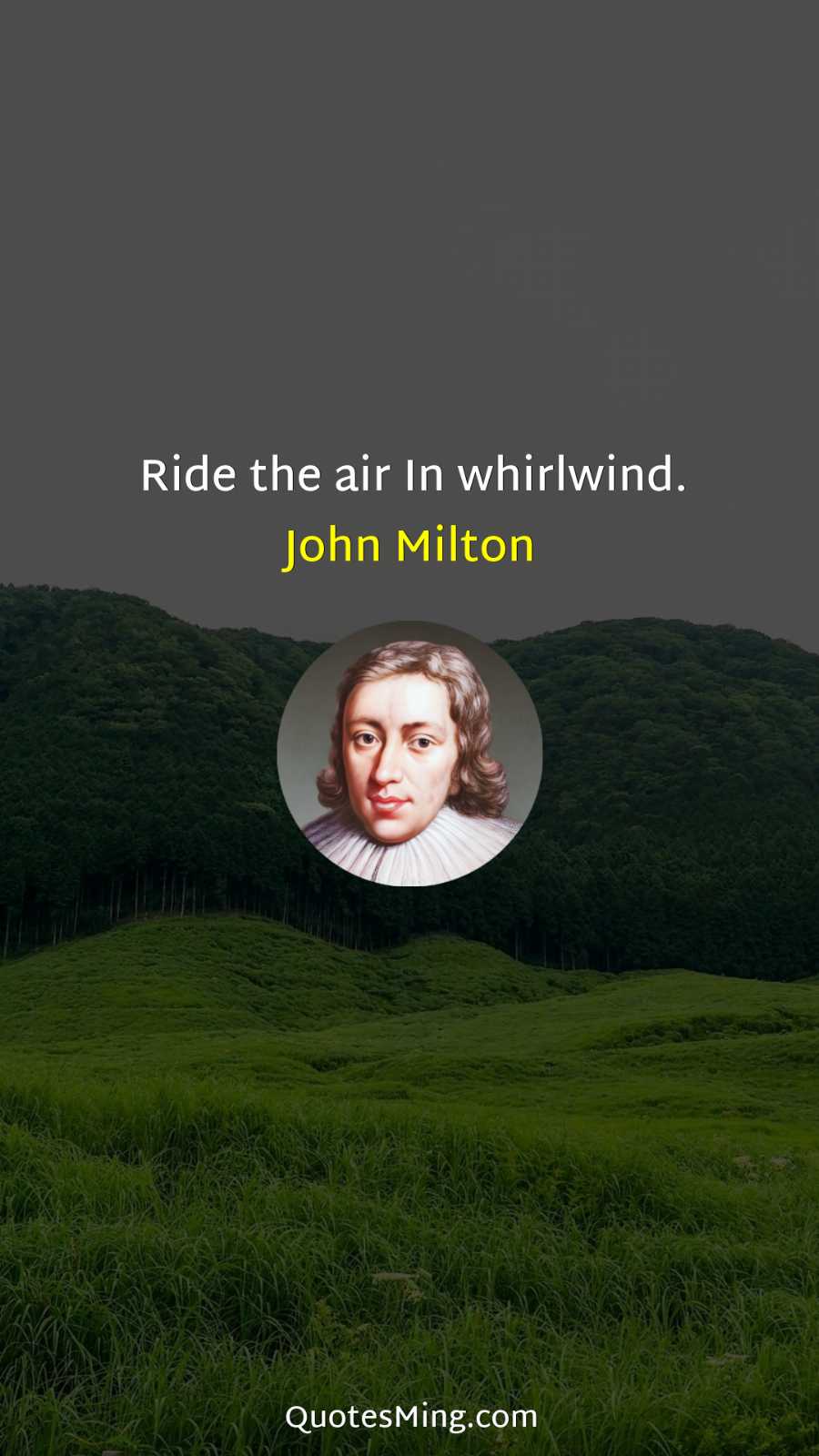 Ride the air In whirlwind