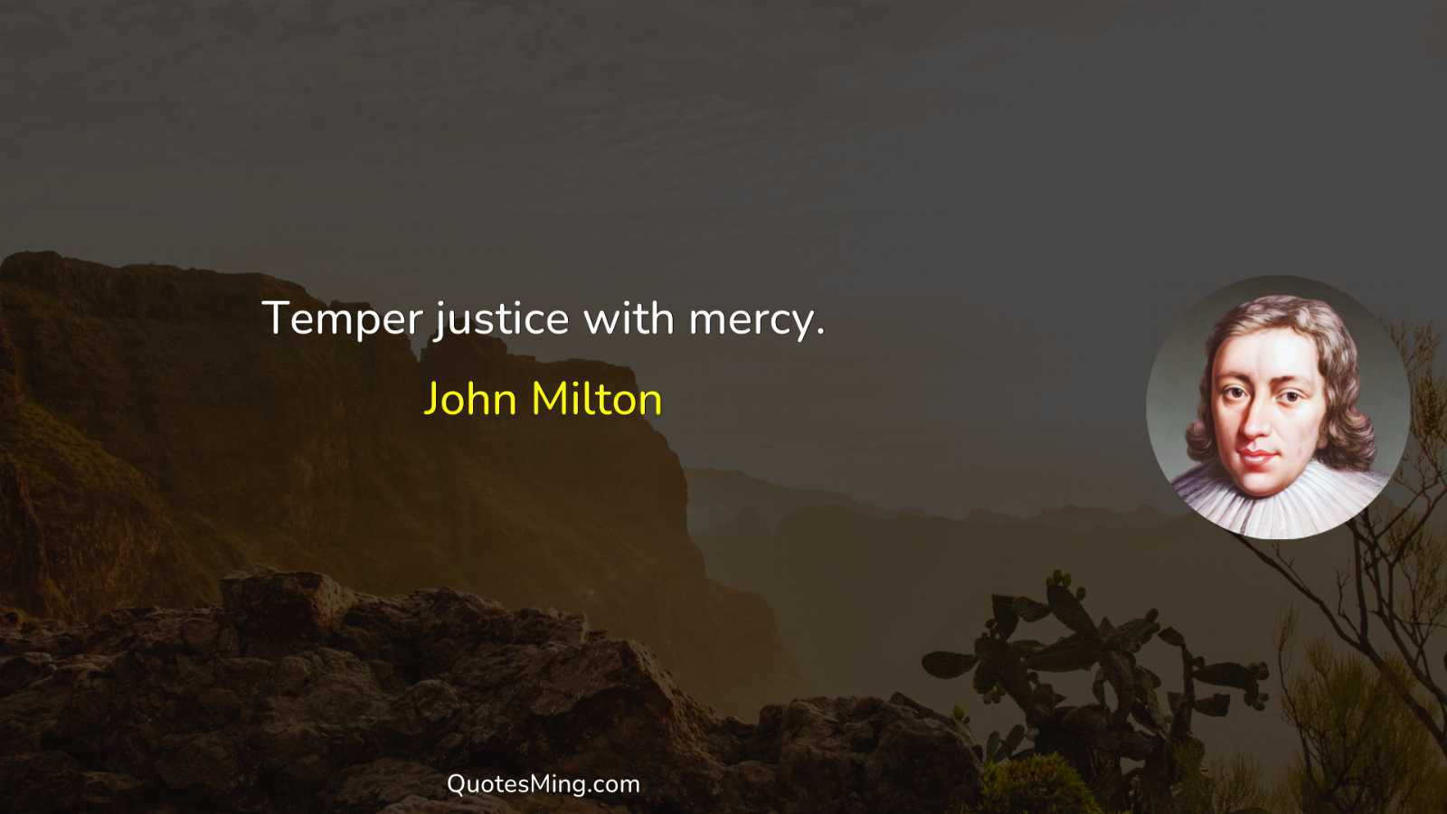 Temper justice with mercy