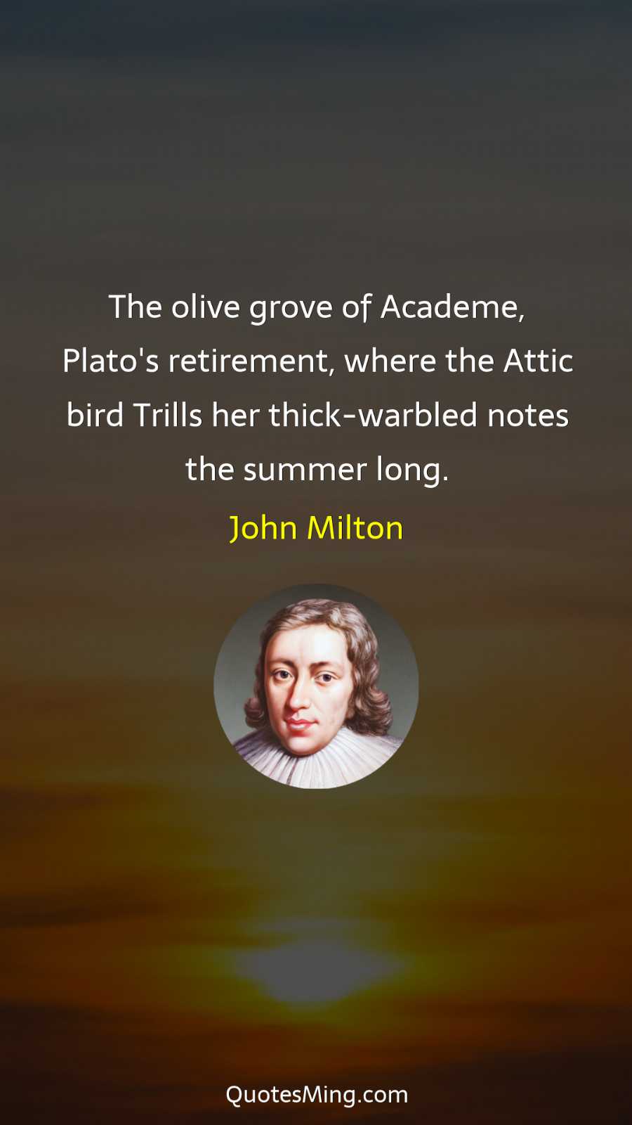 The olive grove of Academe Plato's retirement where the Attic