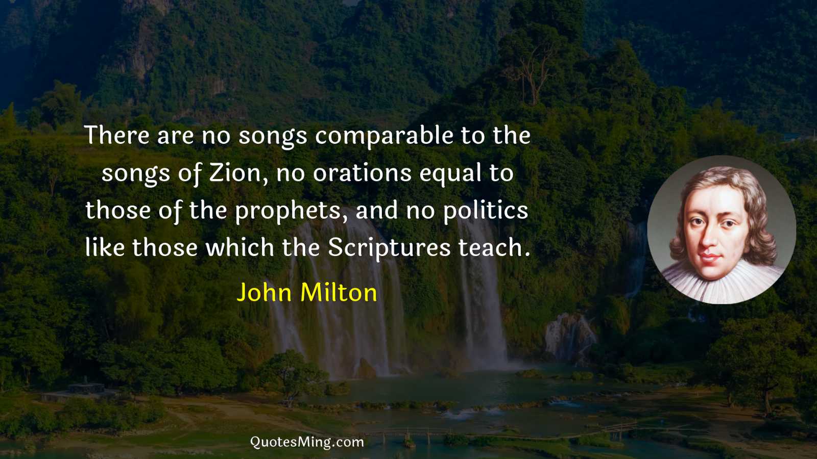 There are no songs comparable to the songs of Zion